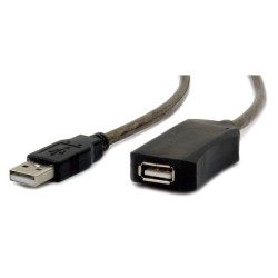 Gembird Przedłużacz USB 2.0 typu AM-AF 10m aktywny czarny