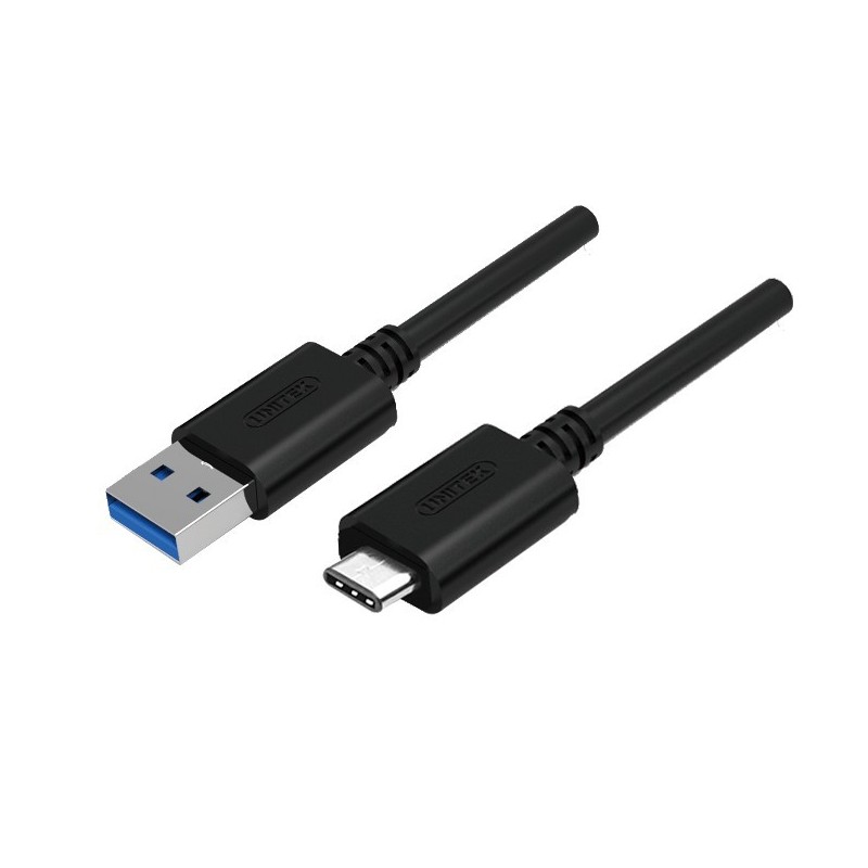 Kabel USB Unitek Y-C474BK USB 3.1 Typ-C - USB 3.1 Typ A, ład… | PartsPC.pl