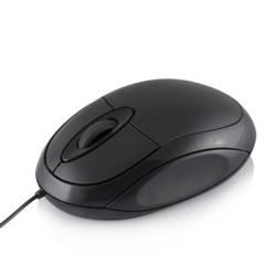 Mysz przewodowa LOGIC LM-11 optyczna czarna | PartsPC.pl