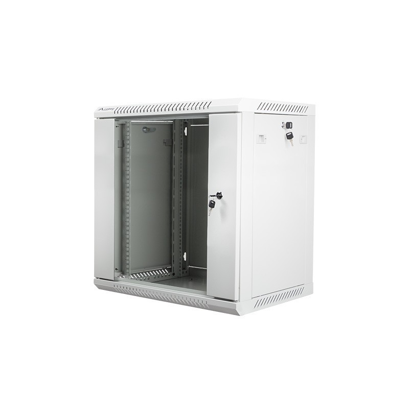 Szafa instalacyjna Rack wisząca 19" 12U 600x450 szara... | PartsPC.pl