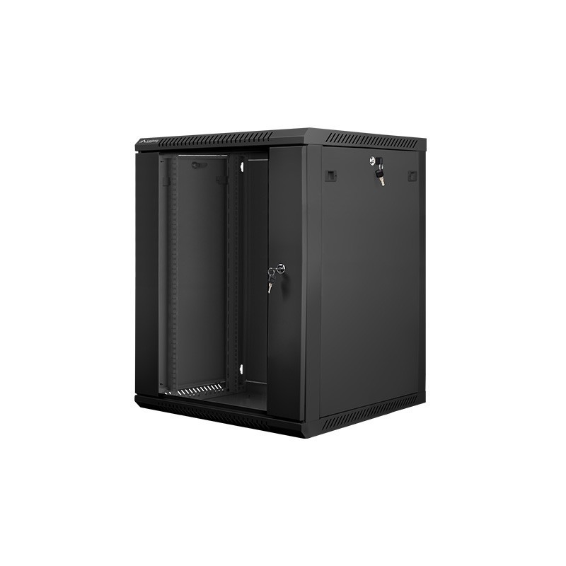 Szafa instalacyjna Rack wisząca 19" 15U 600x600 czarna Lanbe… | PartsPC.pl