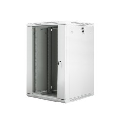 Szafa instalacyjna Rack wisząca 19" 18U 600x600 szara Lanberg (flat pack)