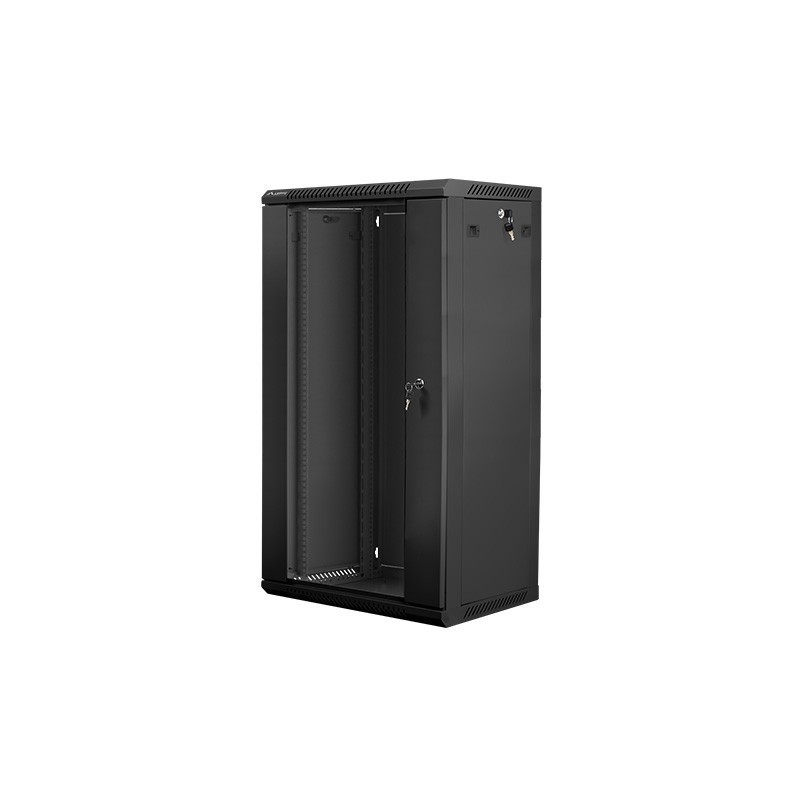 Szafa instalacyjna Rack wisząca 19" 22U 600x450 czarna Lanbe… | PartsPC.pl