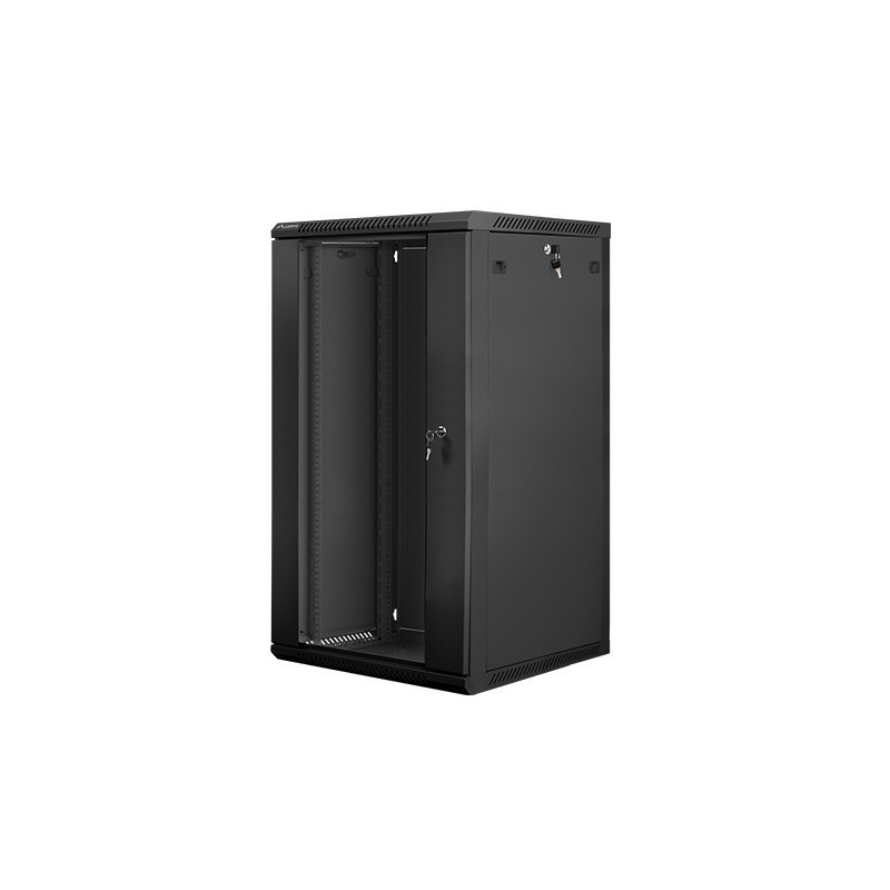 Szafa instalacyjna Rack wisząca 19" 22U 600x600 czarna Lanbe… | PartsPC.pl
