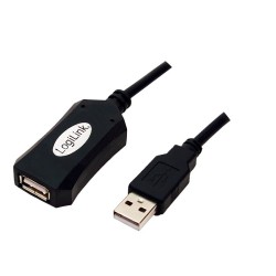 Kabel repeater USB 2.0 LogiLink UA0001A USB (M) USB (F) 5m… | PartsPC.pl