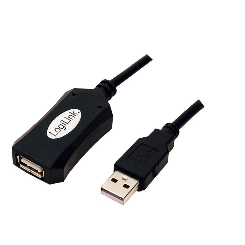 Kabel repeater USB 2.0 LogiLink UA0001A USB (M) USB (F) 5m… | PartsPC.pl