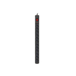 Listwa zasilająca Armac Multi M12/10A Rack 3m 12xPL, montaż pionowy, czarna