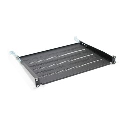 Półka DIGITUS 19" 1U 350mm (RAL 9005 ) z podporą | PartsPC.pl