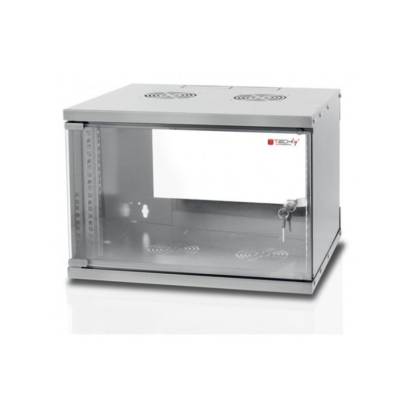 Szafa wisząca TechlyPro ECO 19" 6U/320 zmontowana, szara | PartsPC.pl