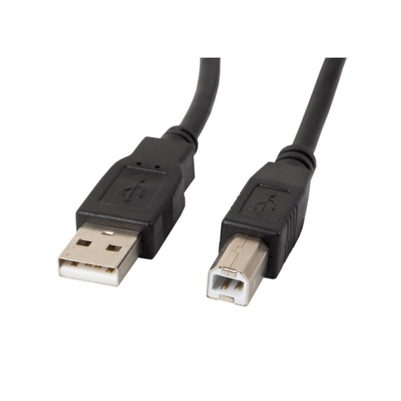 Kabel USB 2.0 Lanberg AM-BM 5m czarny | PartsPC.pl