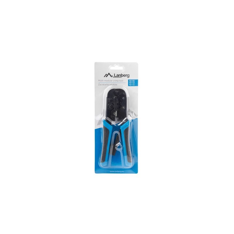 Zaciskarka wtyków Lanberg NT-0201 RJ45, RJ12, RJ11 | PartsPC.pl