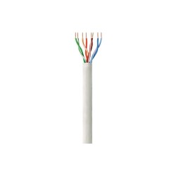 Kabel instalacyjny TechlyPro skrętka Cat6 UTP 4x2 drut CCA 305m, szary