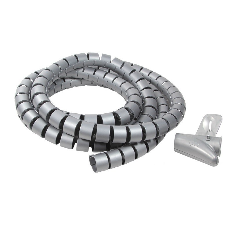 Organizer kabli LogiLink KAB0013 spiralny, 2.5m, srebrny | PartsPC.pl