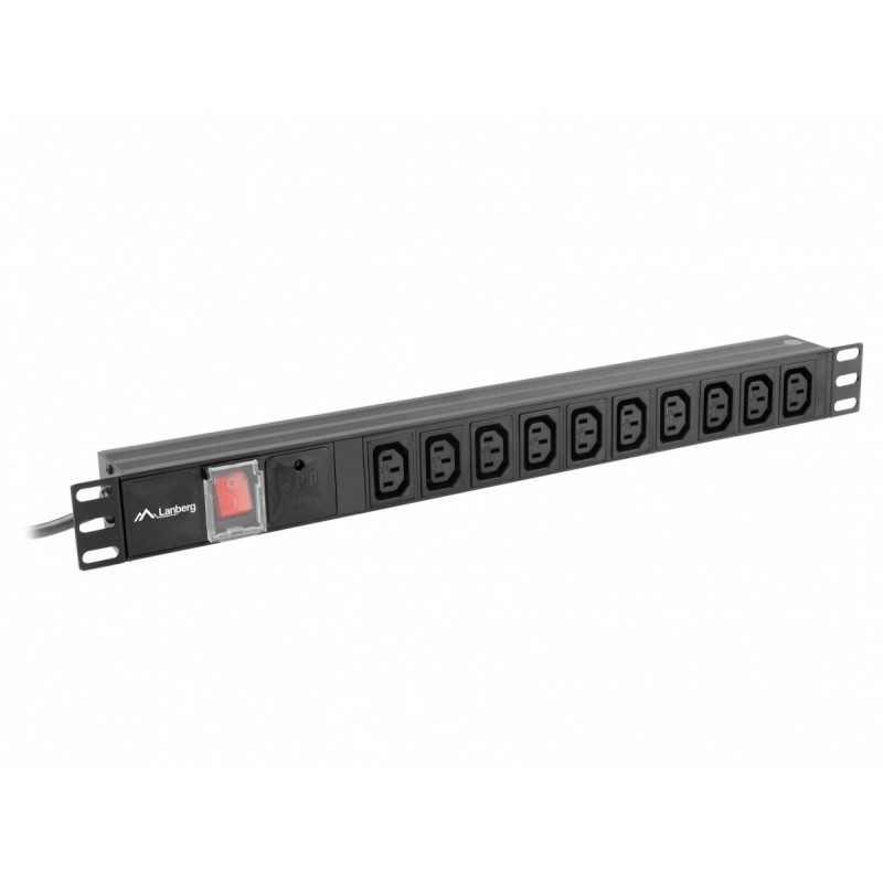 Listwa zasilająca Lanberg do RACK 1U 10A PDU 10x IEC C13 2m … | PartsPC.pl