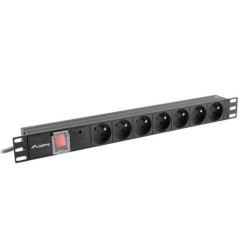 Listwa zasilająca Lanberg do RACK 1U 16A PDU 7x PL 2m czarna… | PartsPC.pl