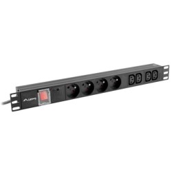 Listwa zasilająca Lanberg do RACK 1U 16A PDU 4x PL + 4x IEC … | PartsPC.pl