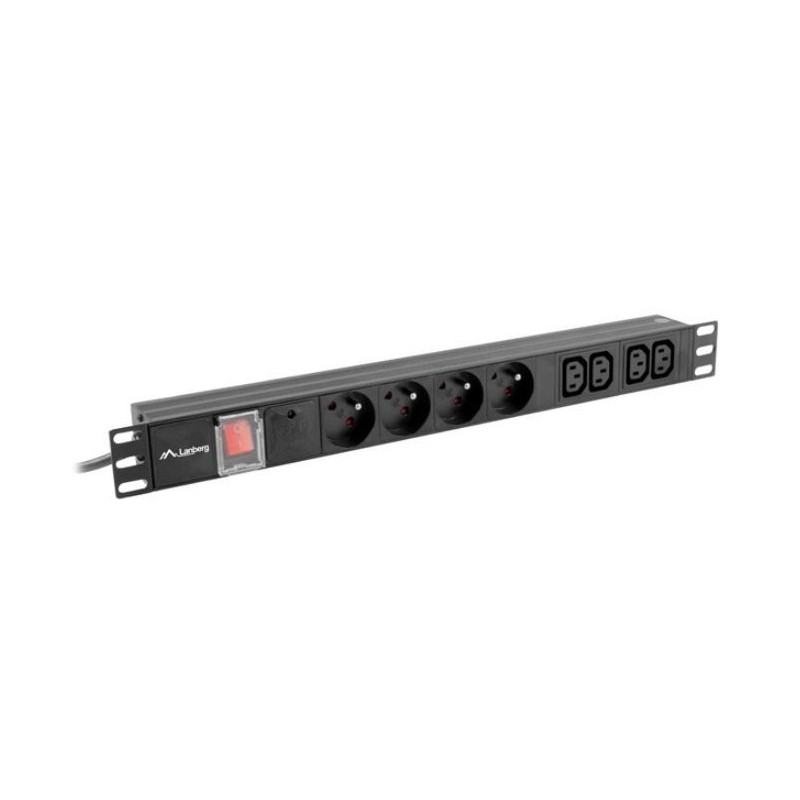 Listwa zasilająca Lanberg do RACK 1U 16A PDU 4x PL + 4x IEC … | PartsPC.pl