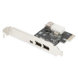 Kontroler Firewire (400) DIGITUS PCI Express, 3xZew. IEEE139… | PartsPC.pl