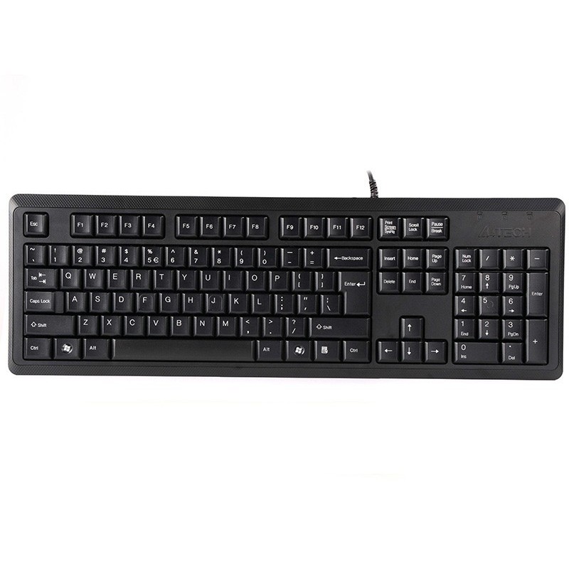 Klawiatura przewodowa A4Tech KR-92 USB czarna | PartsPC.pl