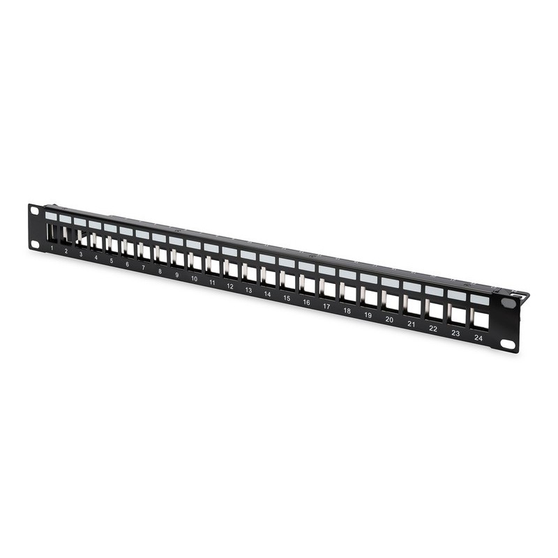 Patch panel pusty DIGITUS 19" 24 port 1U do modułów keystone… | PartsPC.pl