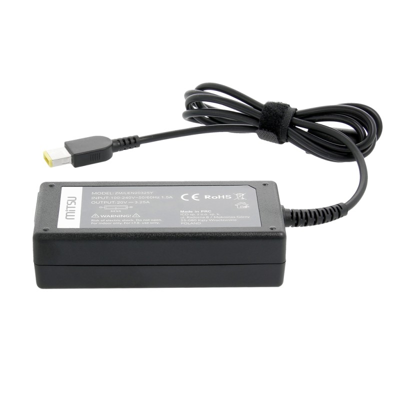 Zasilacz sieciowy Mitsu 20V 3.25A (prostokątny 11.0x4.5... | PartsPC.pl