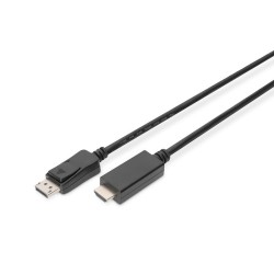 Kabel adapter DIGITUS DisplayPort 1.2 4K 60Hz UHD Typ DP/HDM… | PartsPC.pl