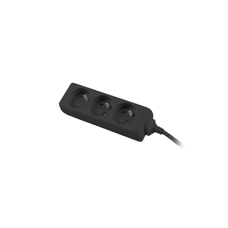 Listwa przedłużacz Lanberg 1,5m czarna 3x 230V PL, kabel wyk… | PartsPC.pl