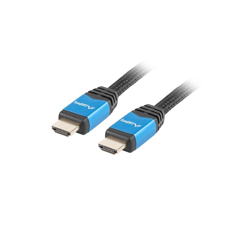 Kabel HDMI Lanberg Premium M/M v2.0 3m czarno-niebieski | PartsPC.pl