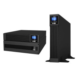 Zasilacz awaryjny UPS Ever Powerline RT PLUS 6000 VA VFI 2xC13 Sin USB RS