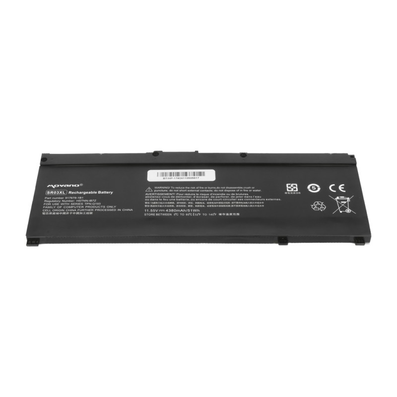 Bateria Movano do notebooka HP Pavilion Gaming 15, 17, SR03X… | PartsPC.pl