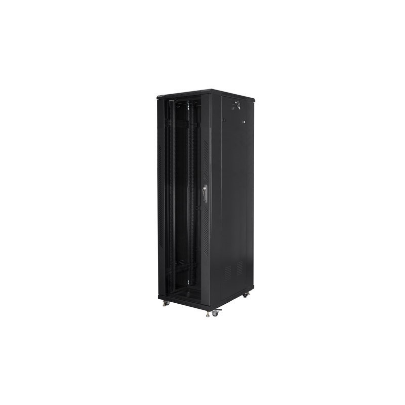 Szafa instalacyjna Rack stojąca 19" 42U 600x1000 czarna Lanb… | PartsPC.pl