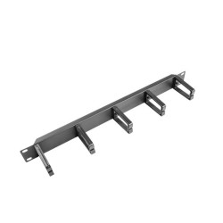 Organizer kabli Lanberg AK-1202-B 19" 1U z 5 plastikowymi uc… | PartsPC.pl