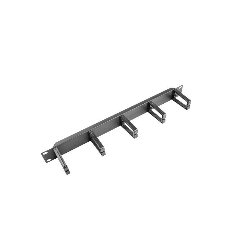 Organizer kabli Lanberg AK-1202-B 19" 1U z 5 plastikowymi uc… | PartsPC.pl