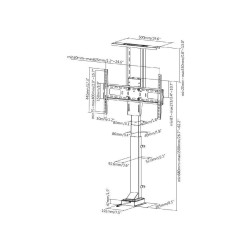 Stand uchwyt elektryczny do TV Maclean MC-866 37''-65'' max 50kg max VESA