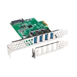 Karta Lanberg PCI Express - USB 3.1 Gen1 4-port + śledź low … | PartsPC.pl