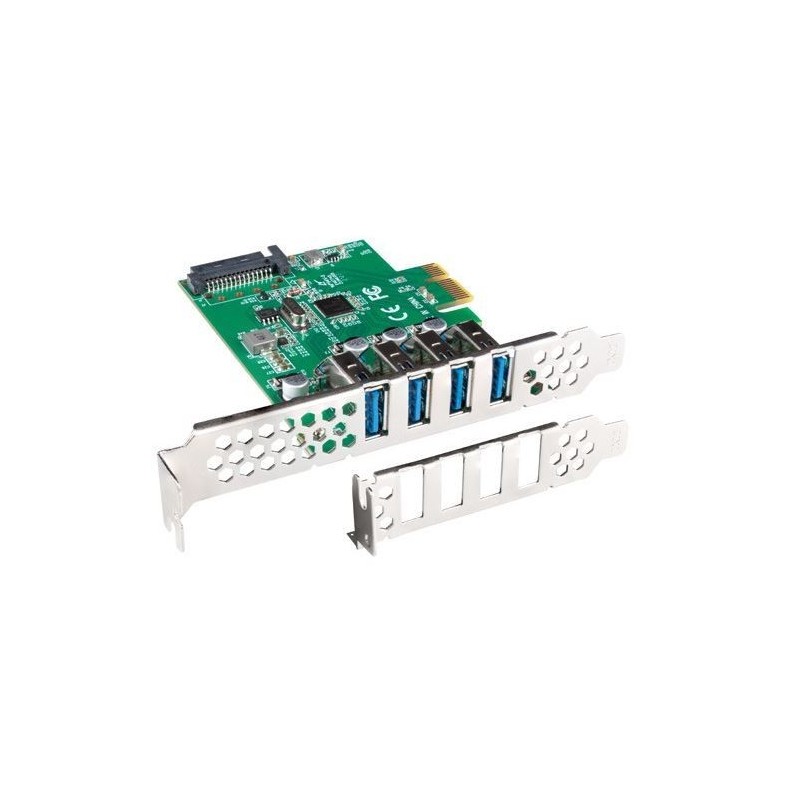 Karta Lanberg PCI Express - USB 3.1 Gen1 4-port + śledź low … | PartsPC.pl