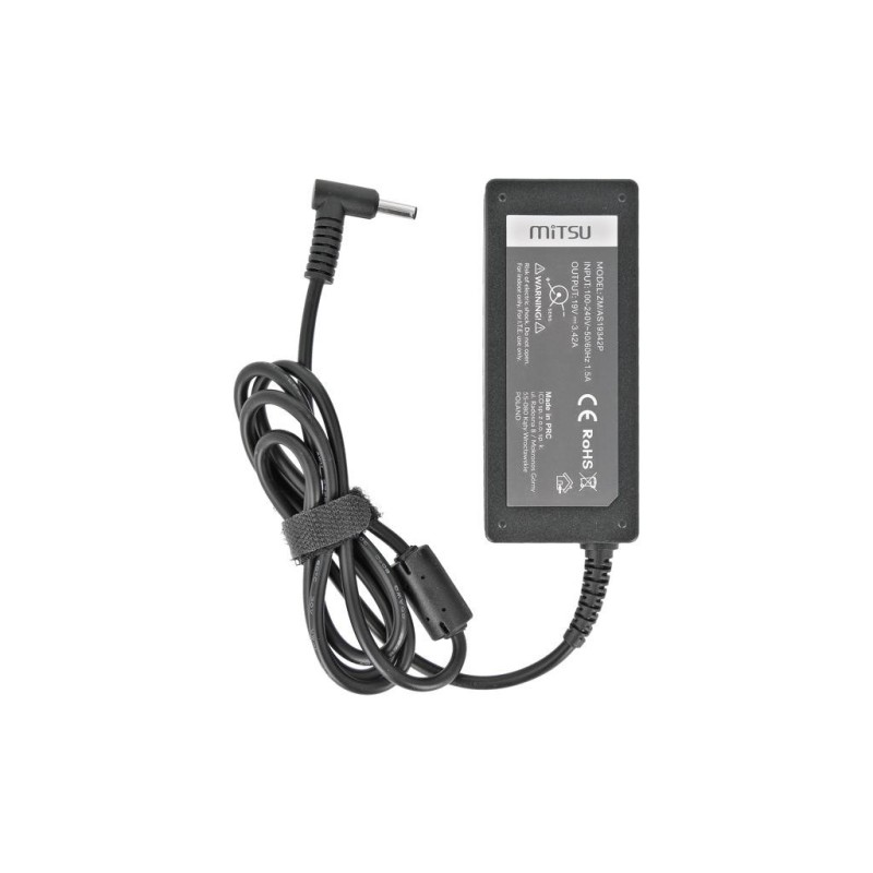 Zasilacz sieciowy Mitsu 19V 3.42A (4.5x3.0 pin) 65W do noteb… | PartsPC.pl