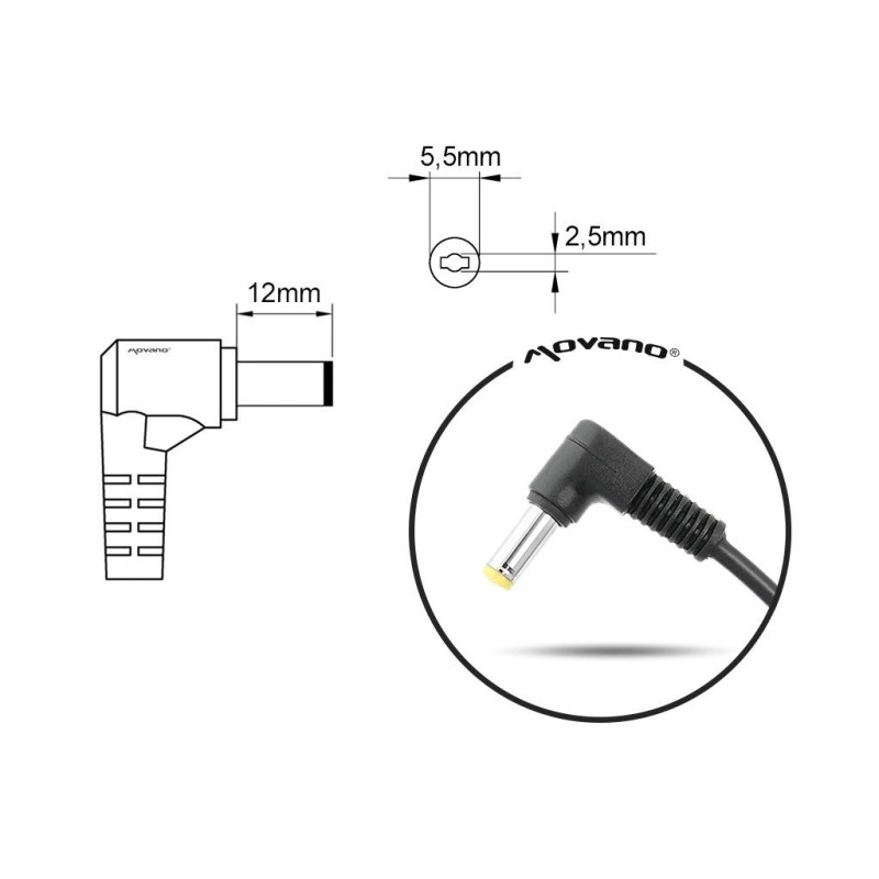 Zasilacz sieciowy Mitsu 20V 2A (5.5x2.5) 40W do notebo... | PartsPC.pl