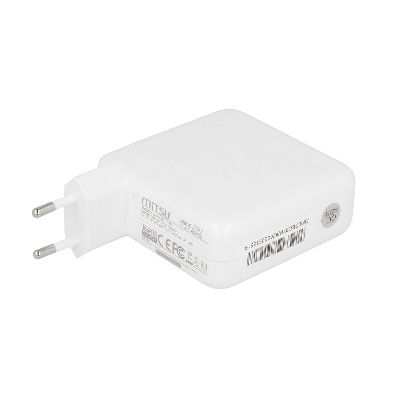 Zasilacz sieciowy Mitsu 87W USB-C, USBC, 5-20.2V, 3-4.3A (wh… | PartsPC.pl