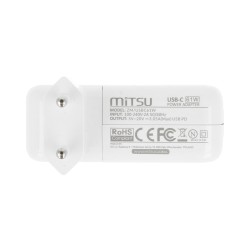 Zasilacz sieciowy Mitsu 61W USB-C, USBC, 5-20.3V, 3A (white)… | PartsPC.pl