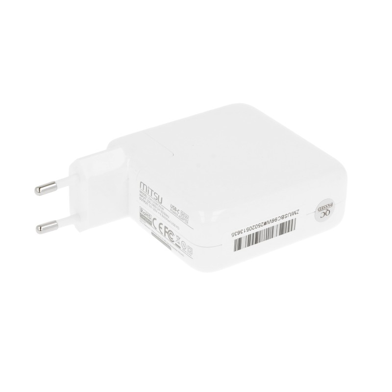 Zasilacz sieciowy Mitsu 96W USB-C, USBC, 5-10V, 3-4.8A (whit… | PartsPC.pl