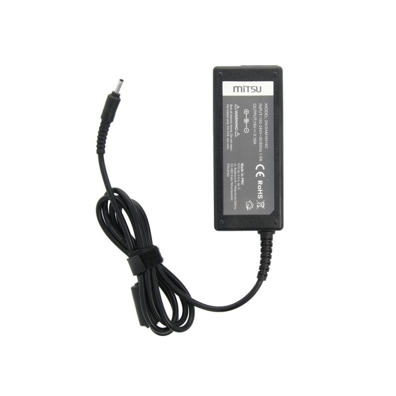 Zasilacz sieciowy Mitsu 19V 3.16A (3.0x1.1) 60W do notebooka… | PartsPC.pl