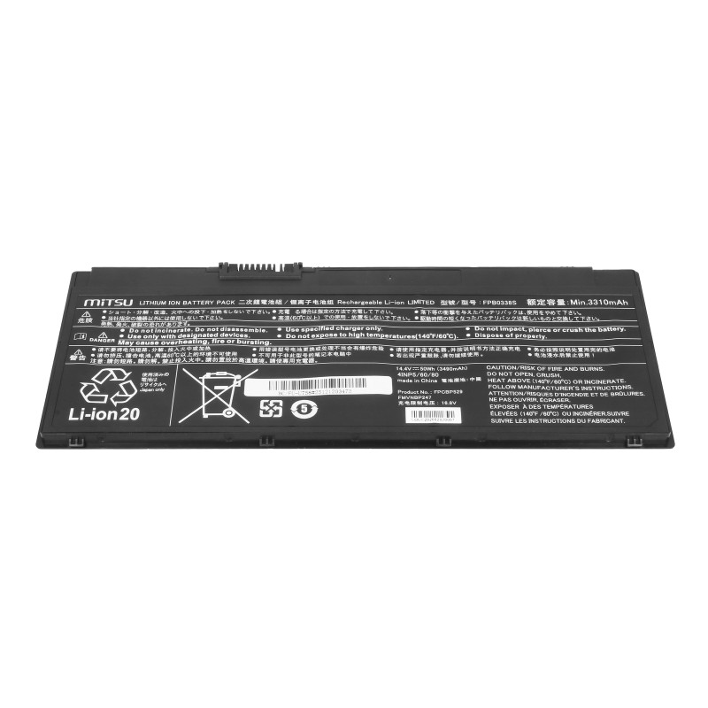Bateria Mitsu do Fujitsu LifeBook U758 | PartsPC.pl