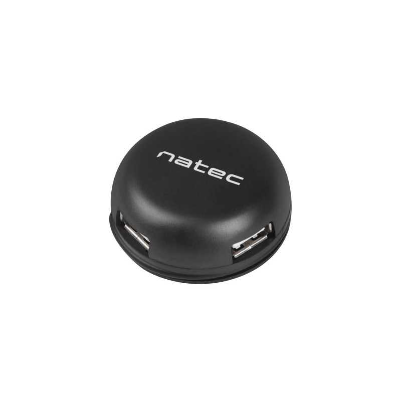Hub USB Natec 4x USB 2.0 Bumblebee czarny | PartsPC.pl