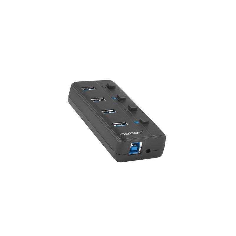 Hub USB Natec 4x USB 3.0 Mantis 2 z włącznikiem + zasilacz… | PartsPC.pl