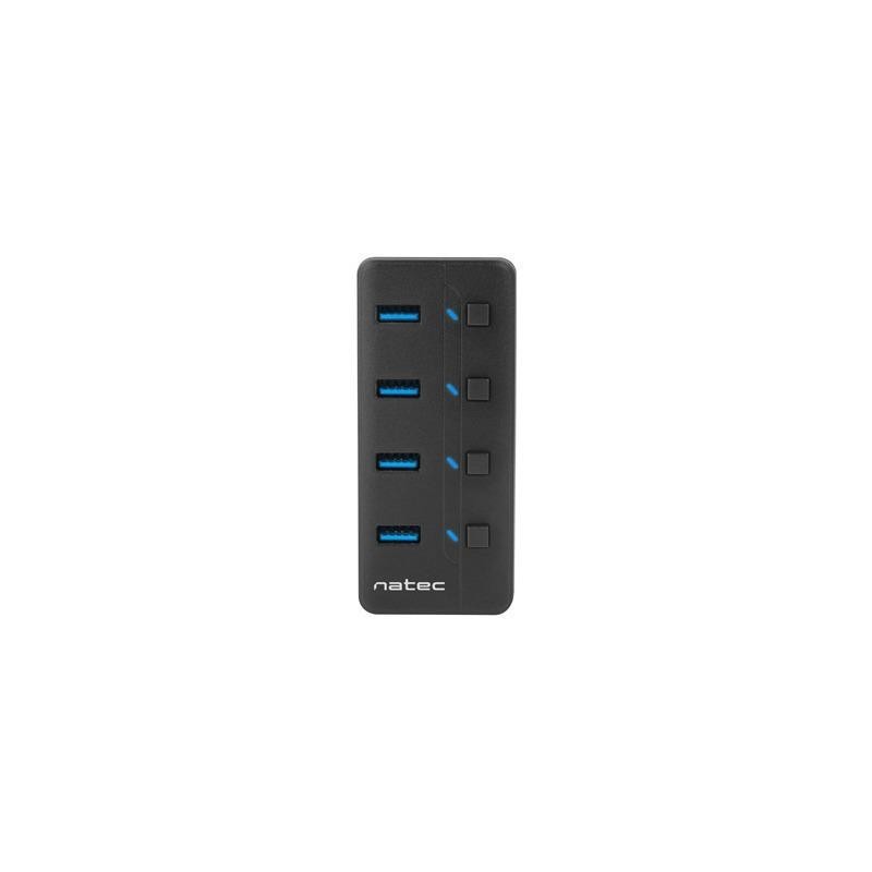 Hub USB Natec 4x USB 3.0 Mantis 2 z włącznikiem + zasilacz… | PartsPC.pl
