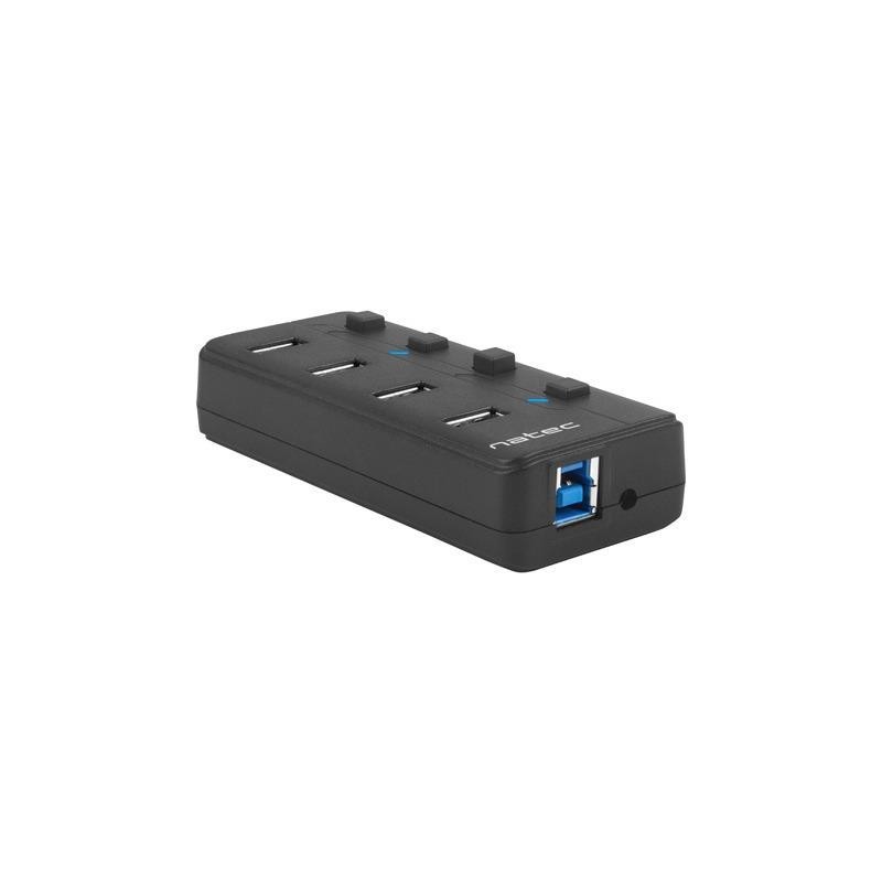 Hub USB Natec 4x USB 3.0 Mantis 2 z włącznikiem + zasilacz… | PartsPC.pl
