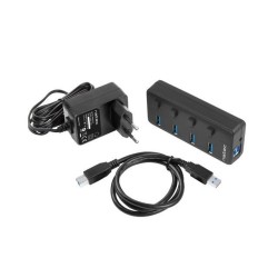 Hub USB Natec 4x USB 3.0 Mantis 2 z włącznikiem + zasilacz… | PartsPC.pl