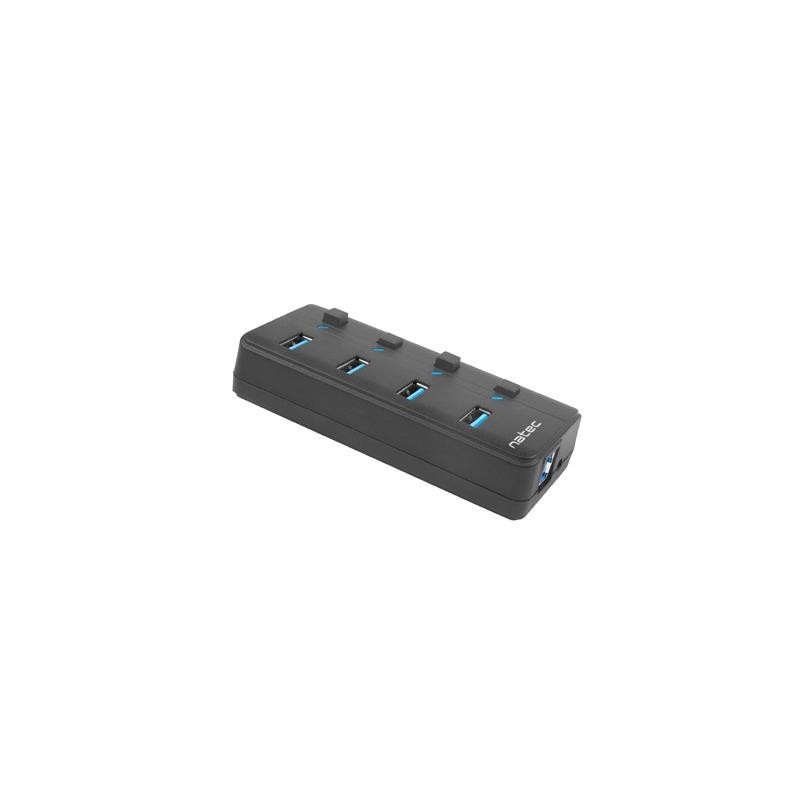 Hub USB Natec 4x USB 3.0 Mantis 2 z włącznikiem + zasilacz… | PartsPC.pl