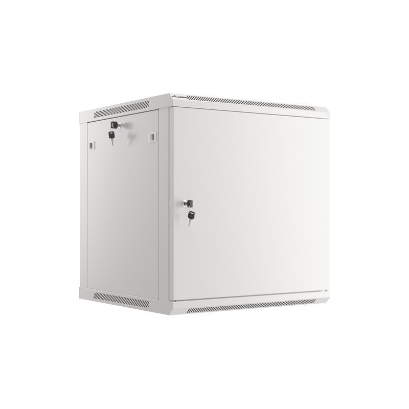 Szafa instalacyjna Rack wisząca 19" 12U 600x600 szara drzwi … | PartsPC.pl